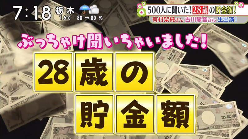《28岁的存款金额》1993年出生的你现在存了多少钱？综艺节目调查震撼日本网友插图6